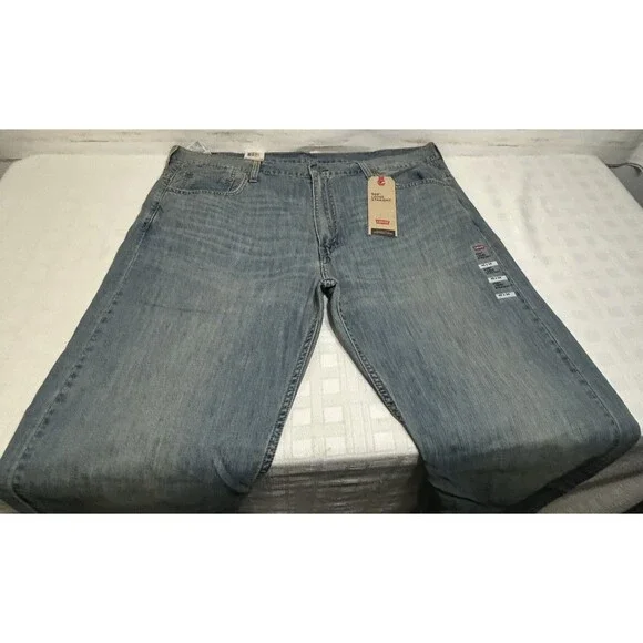 NEW! Levi's Levis 569 Mens Loose Straight Fit Light Blue Jeans Size 40 X 34 NWT - Picture 4 of 13